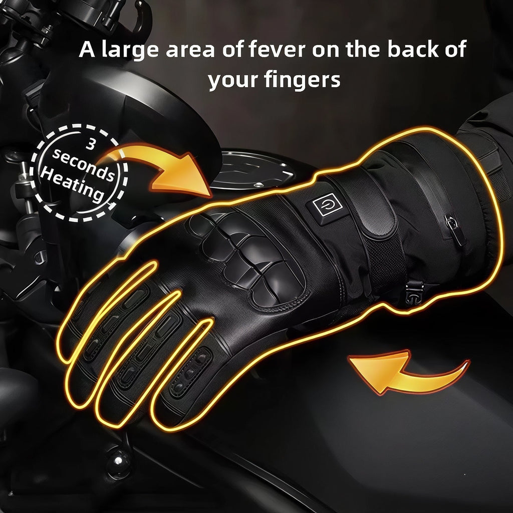 HeateRider Heated Gloves close-up detail