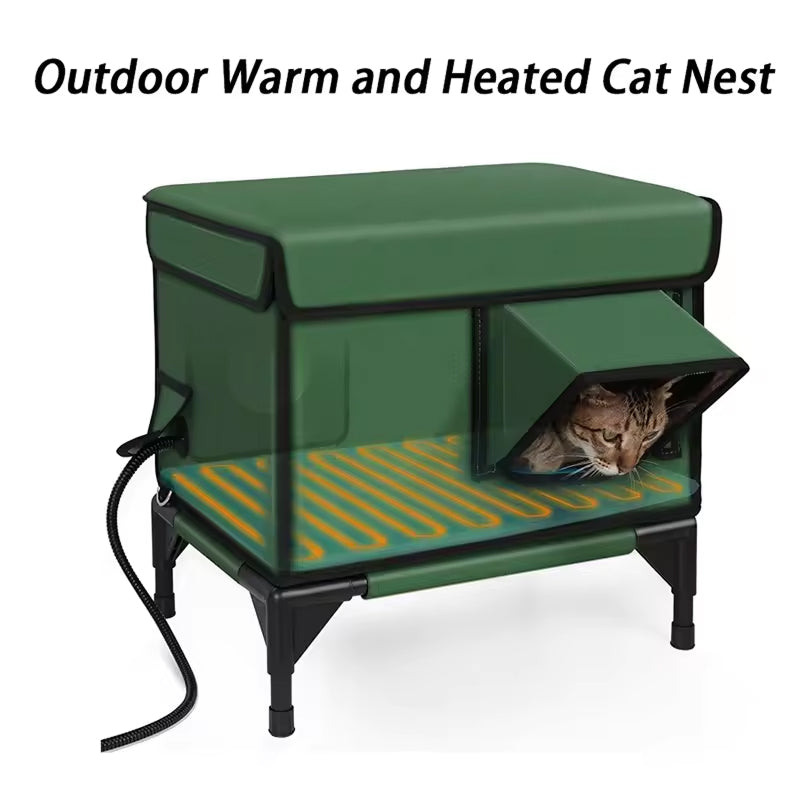 HeatoPury Heated Outdoor Cat House