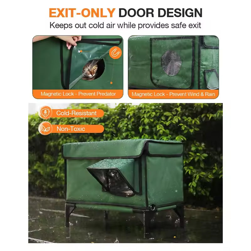 HeatoPury Heated Outdoor Cat House