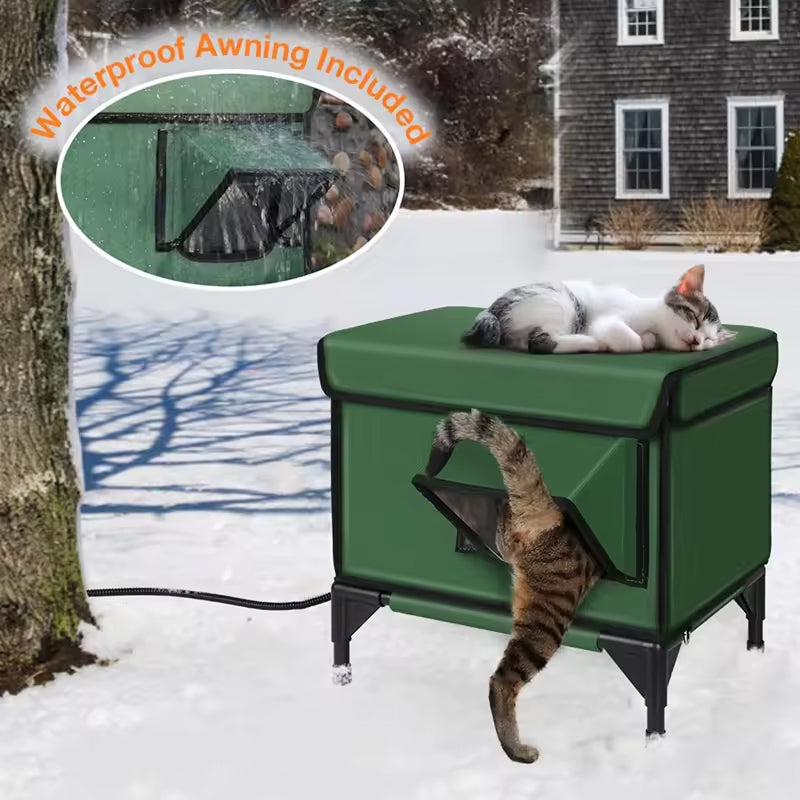 HeatoPury Heated Outdoor Cat House