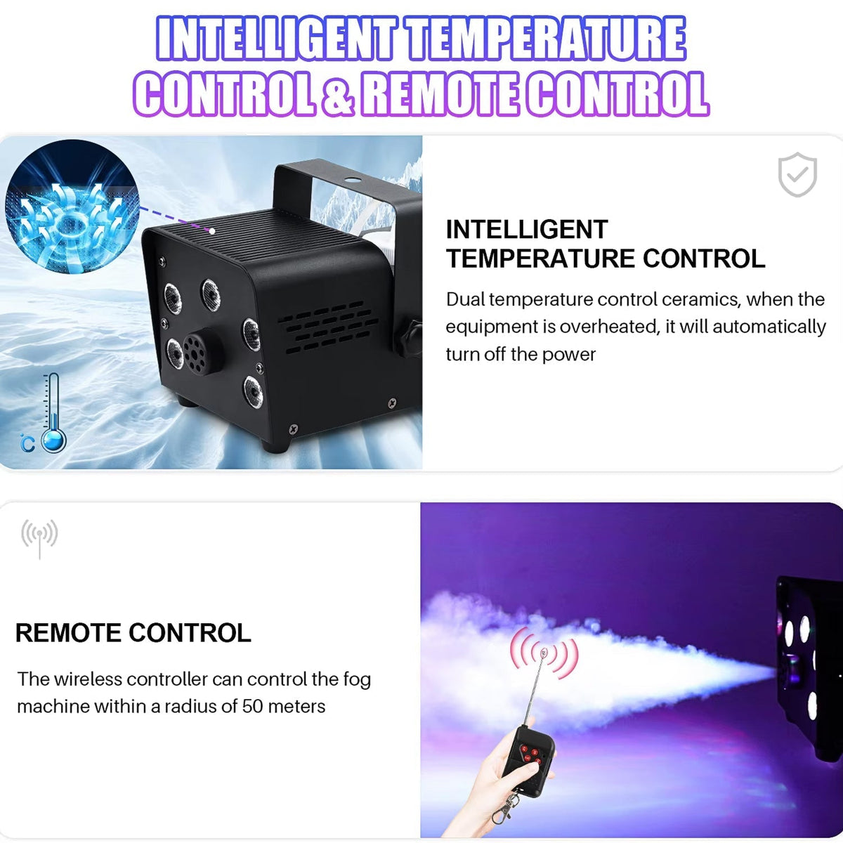 HexieMist Fog Machine design detail