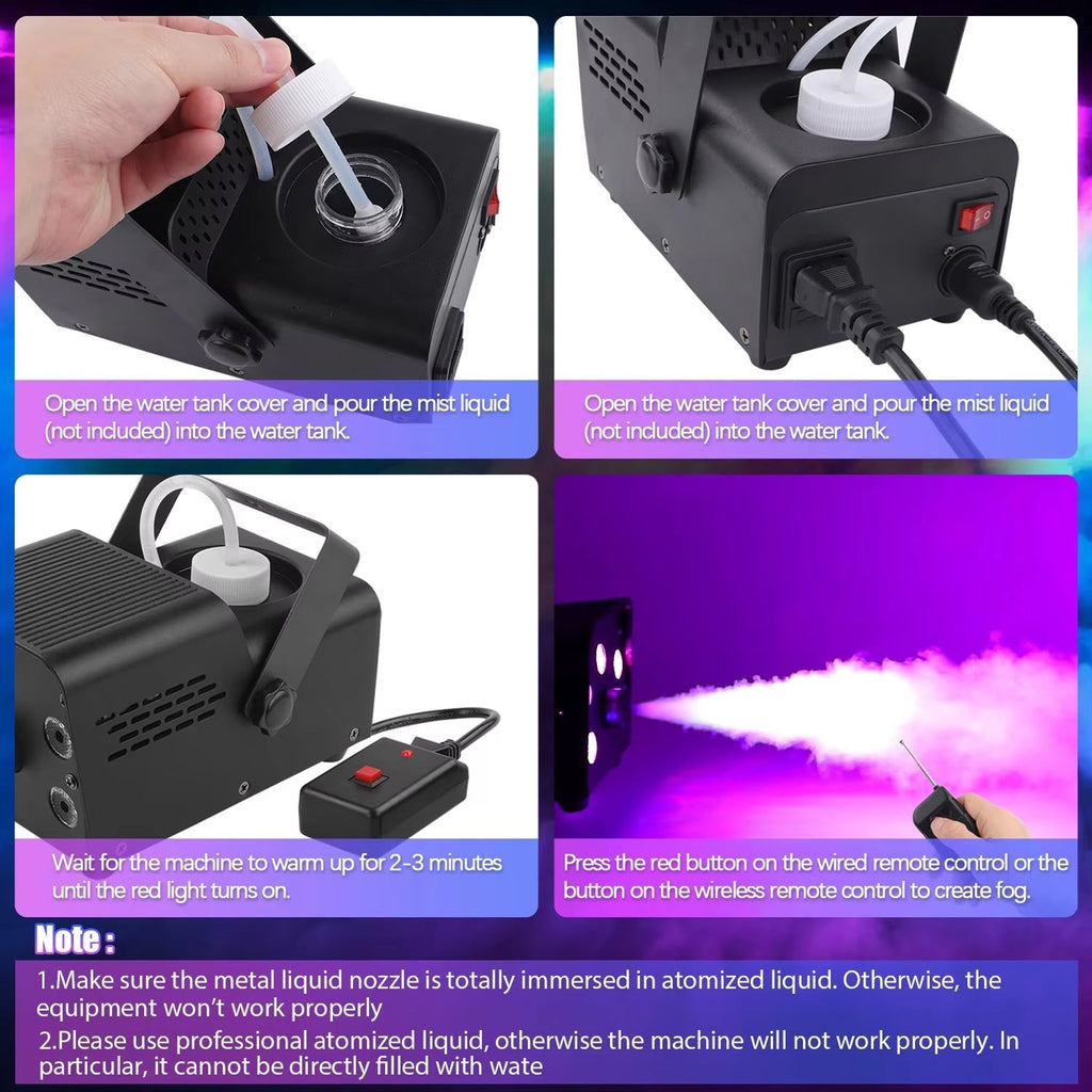 HexieMist Fog Machine feature highlights