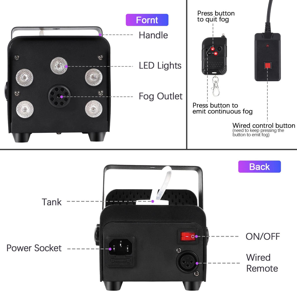 HexieMist Fog Machine full product view
