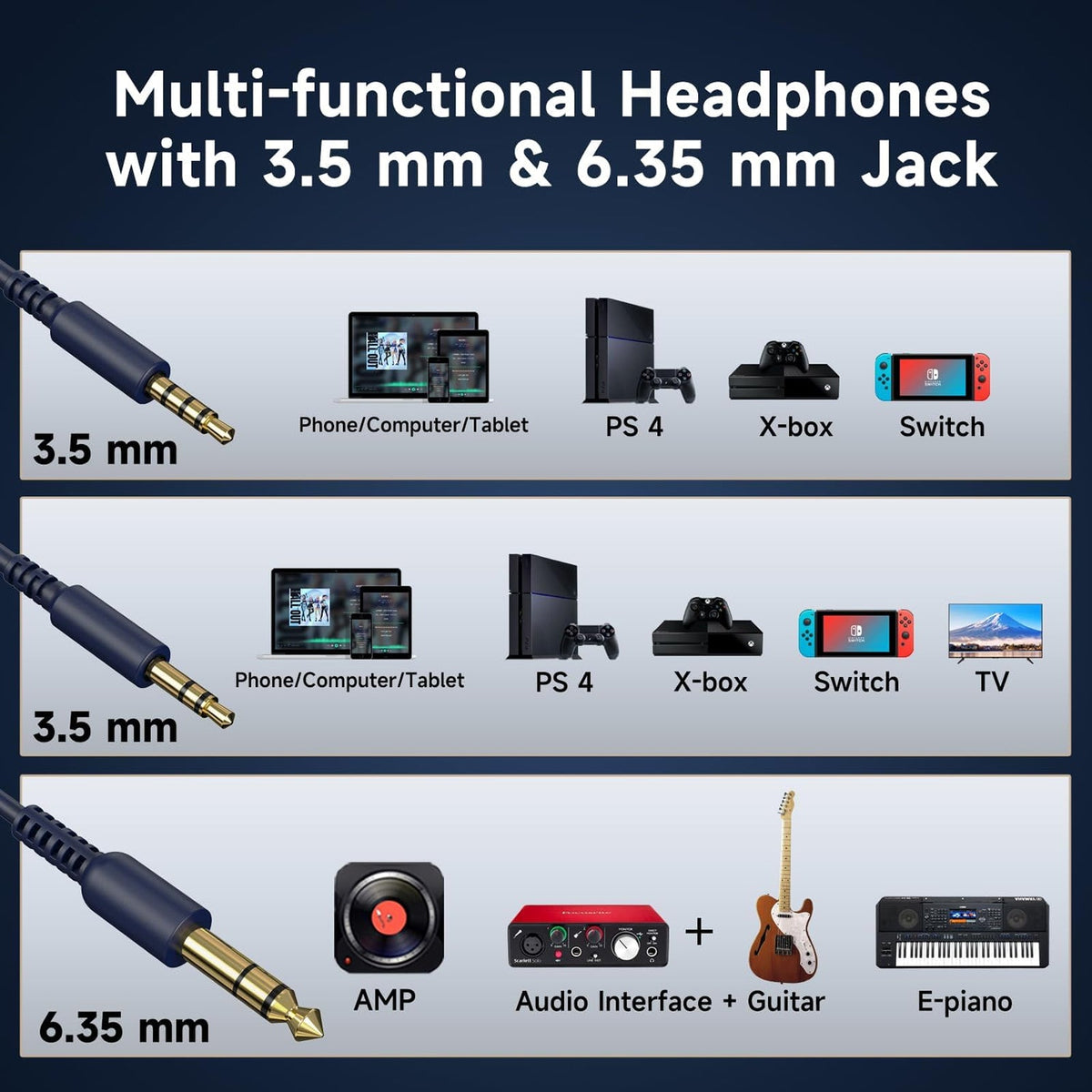 IndyHeary Studio Headphones feature view