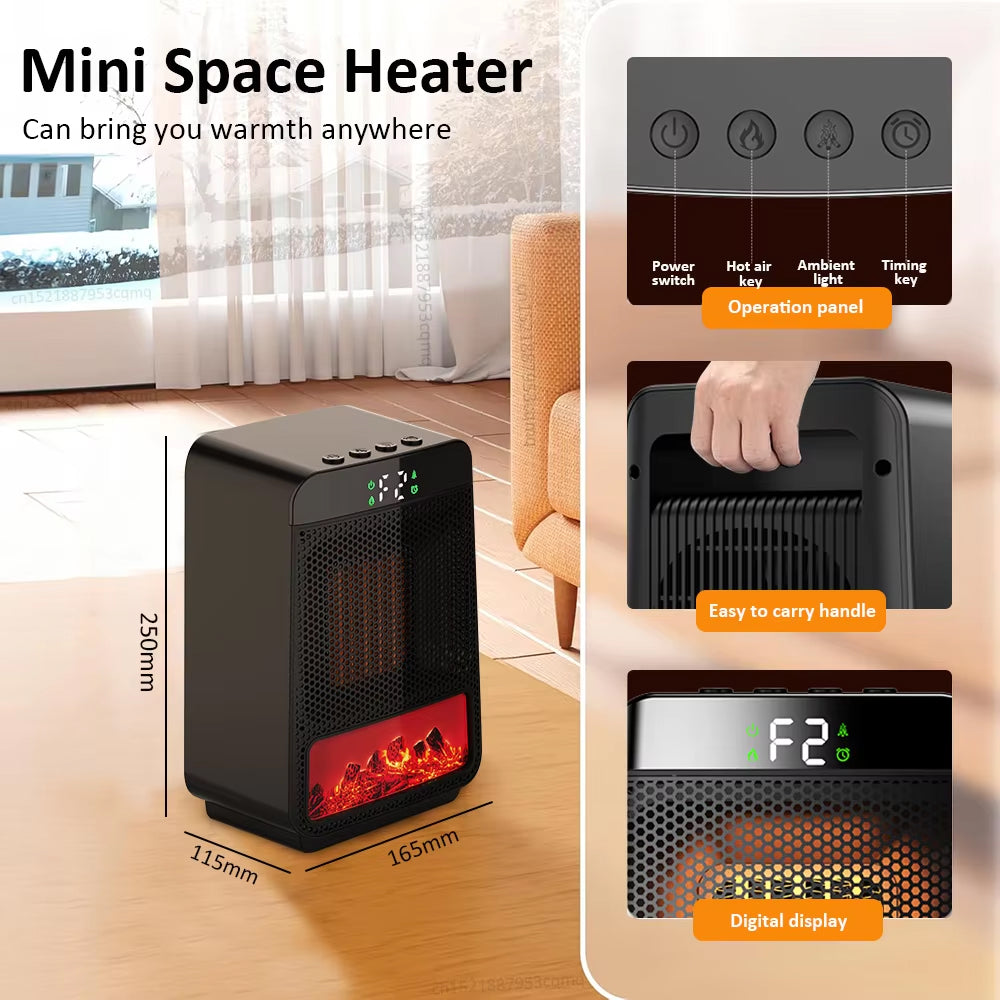 InisHity Ceramic Fan Heater close-up