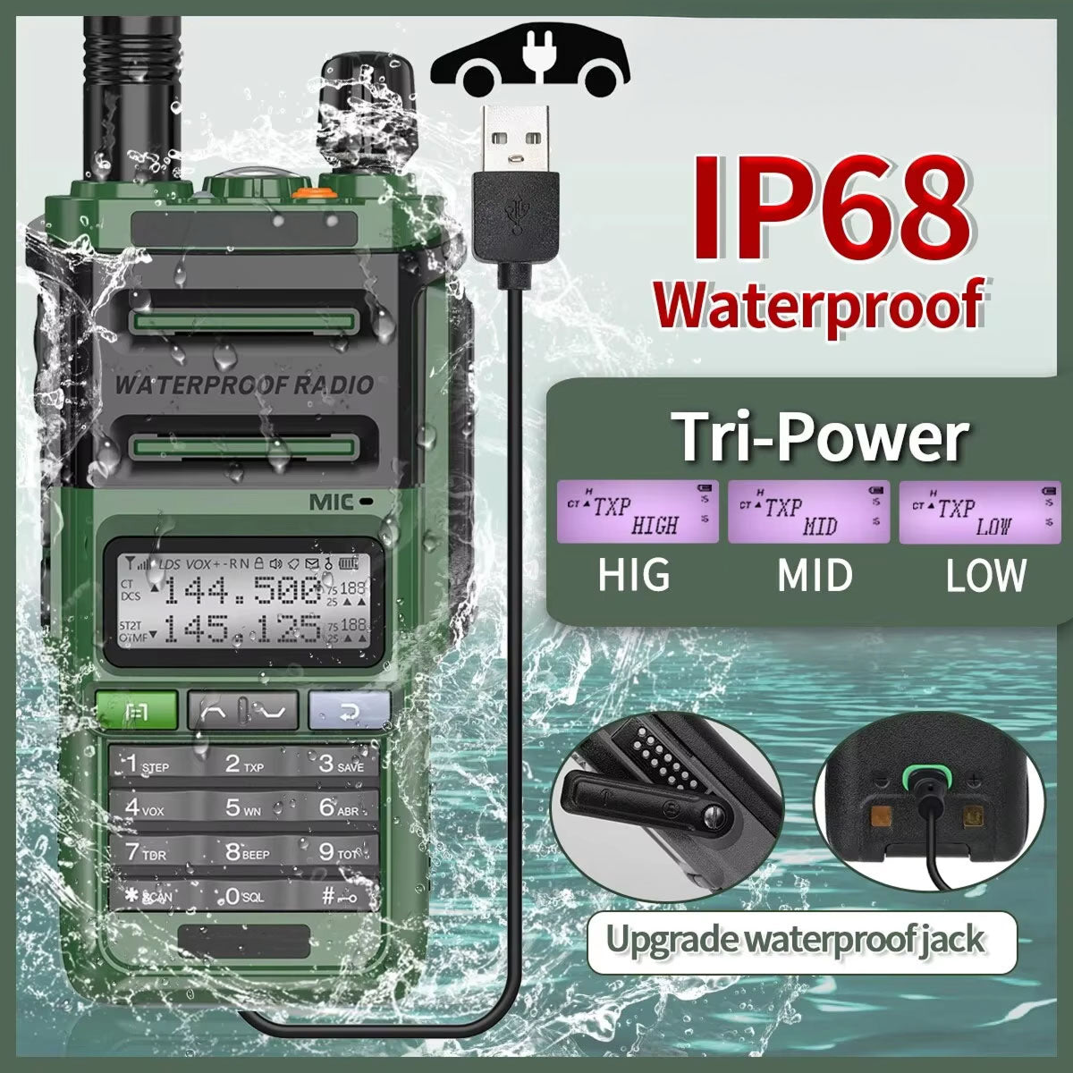 KrypxiWix Walkie Talkie compact design