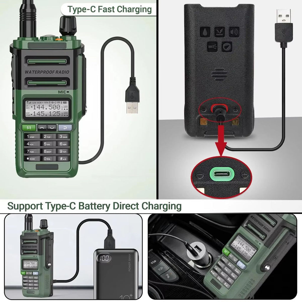 KrypxiWix Walkie Talkie in use outdoors