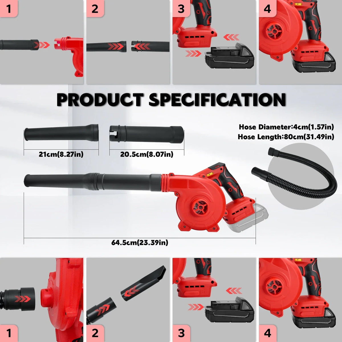 LeafiJet Leaf Blower Vacuum view 8