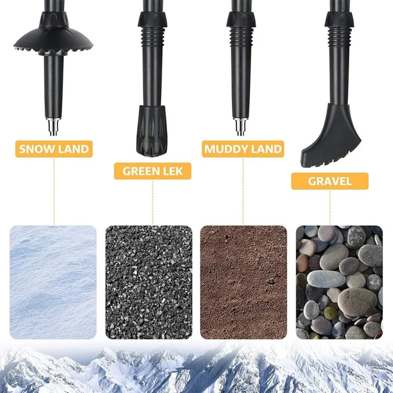 NordVaxi Nordic Walking Poles close-up