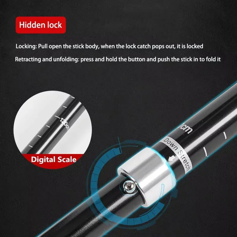 NordVaxi Nordic Walking Poles full view