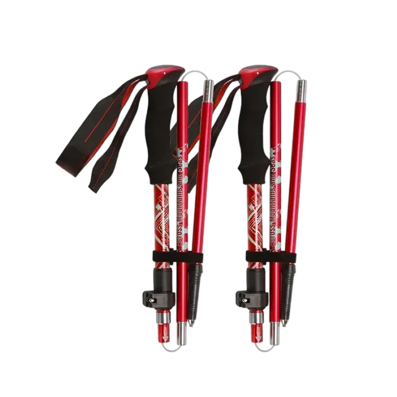 NordVaxi Nordic Walking Poles feature infographic