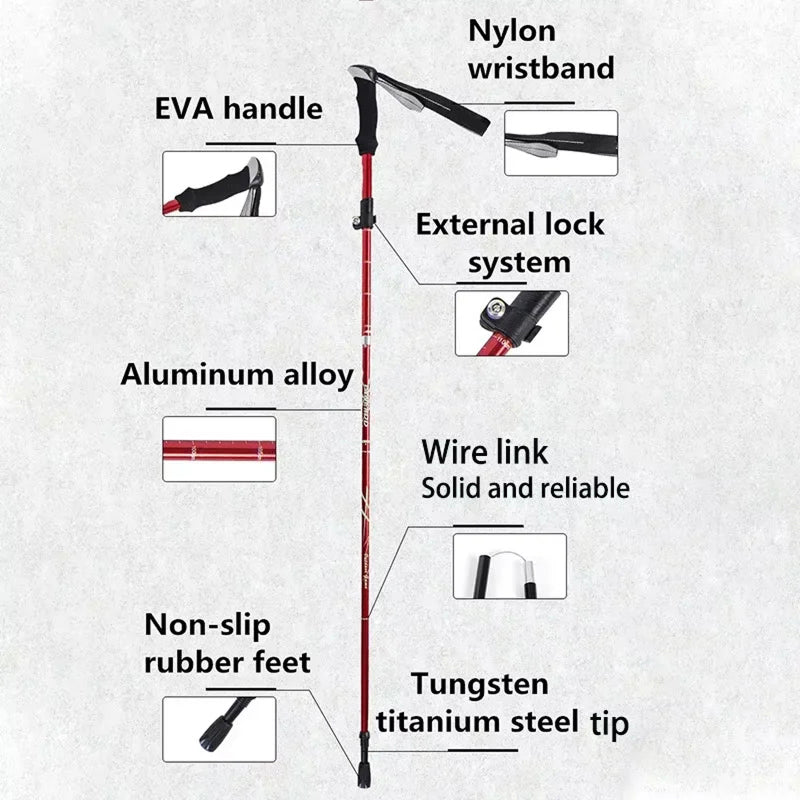 NordVaxi Nordic Walking Poles overview
