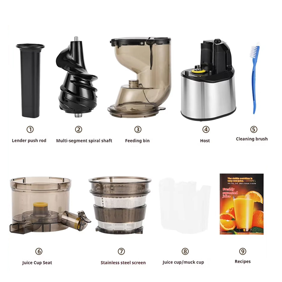 PressVoxa Cold Press Juicer feature highlights