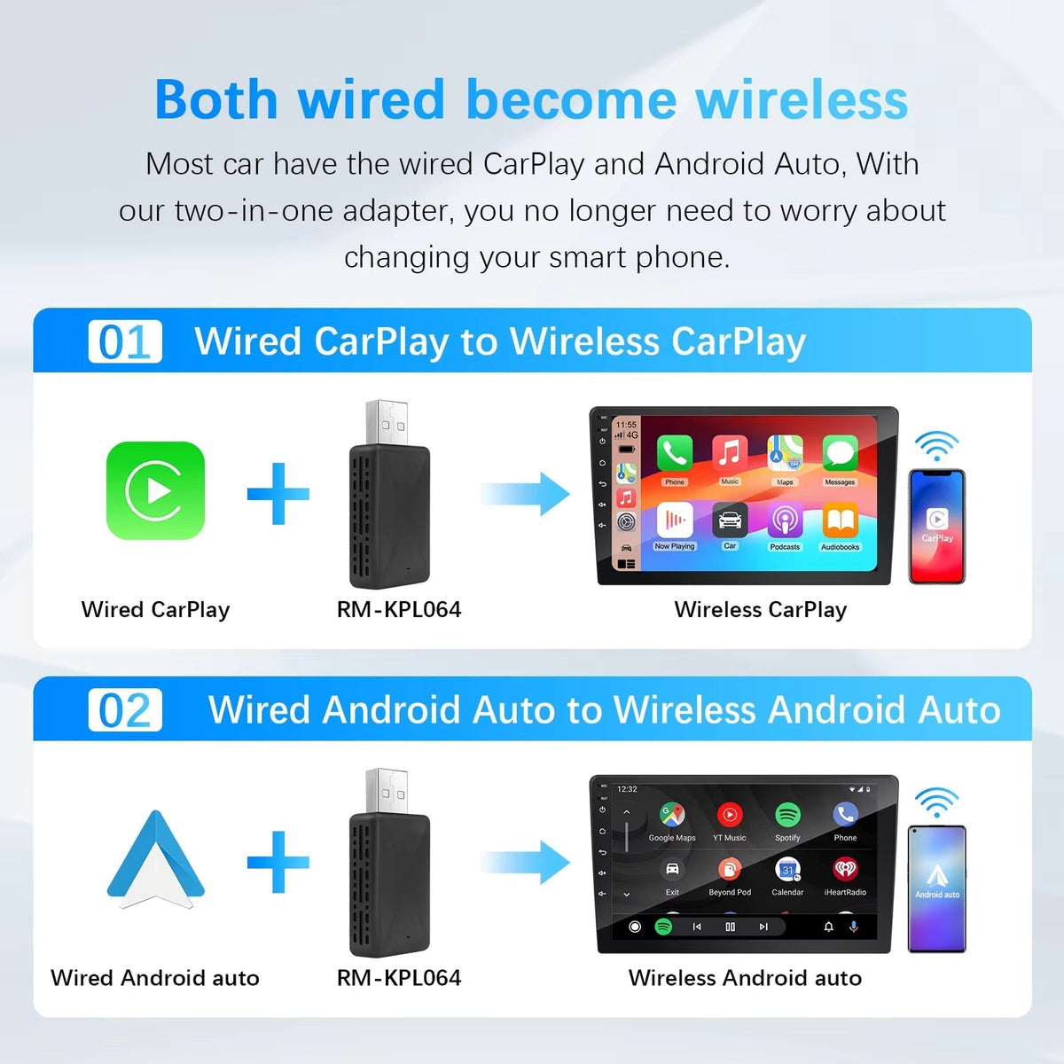 RoadyCast Wireless CarPlay Adapter alternate angle