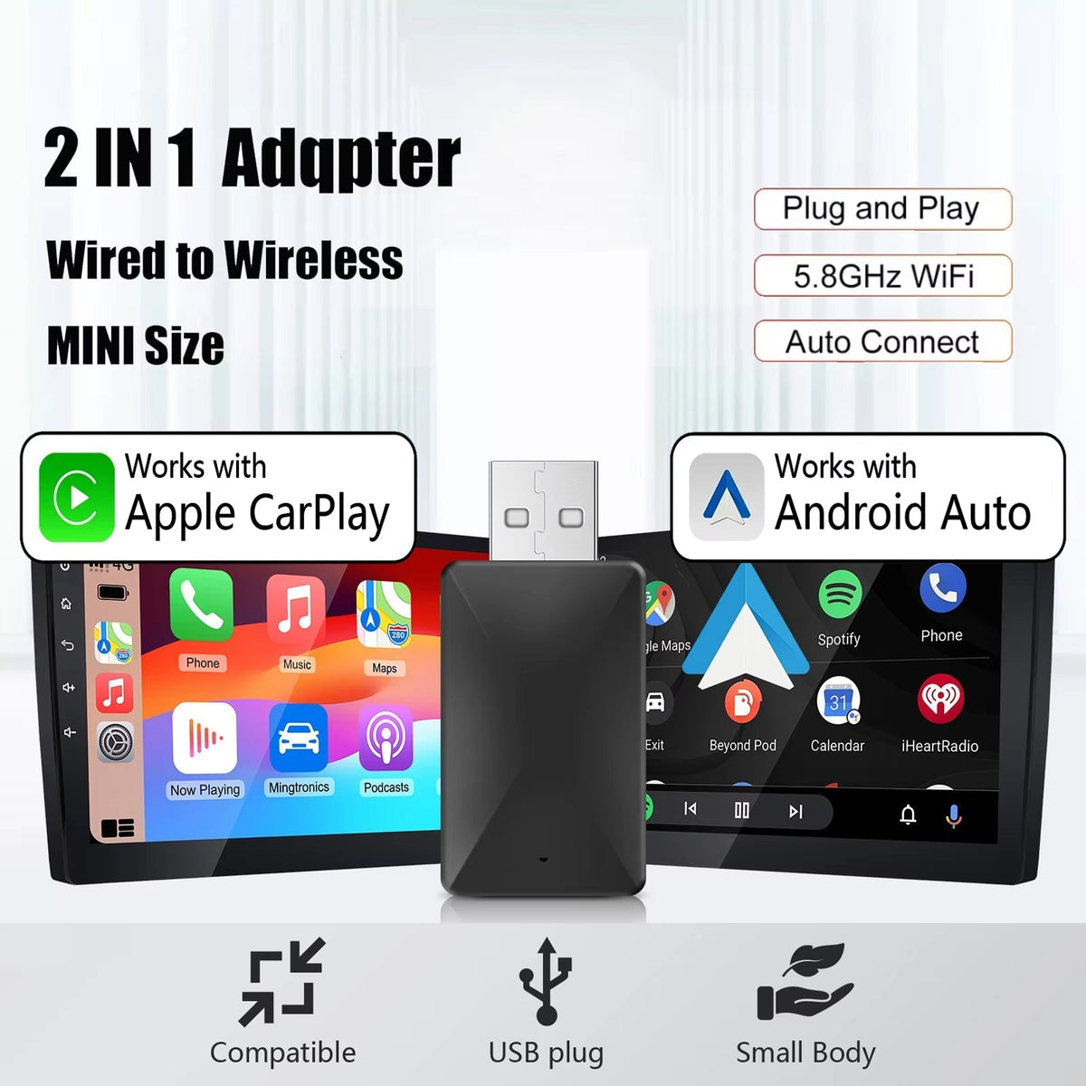 RoadyCast Wireless CarPlay Adapter product overview