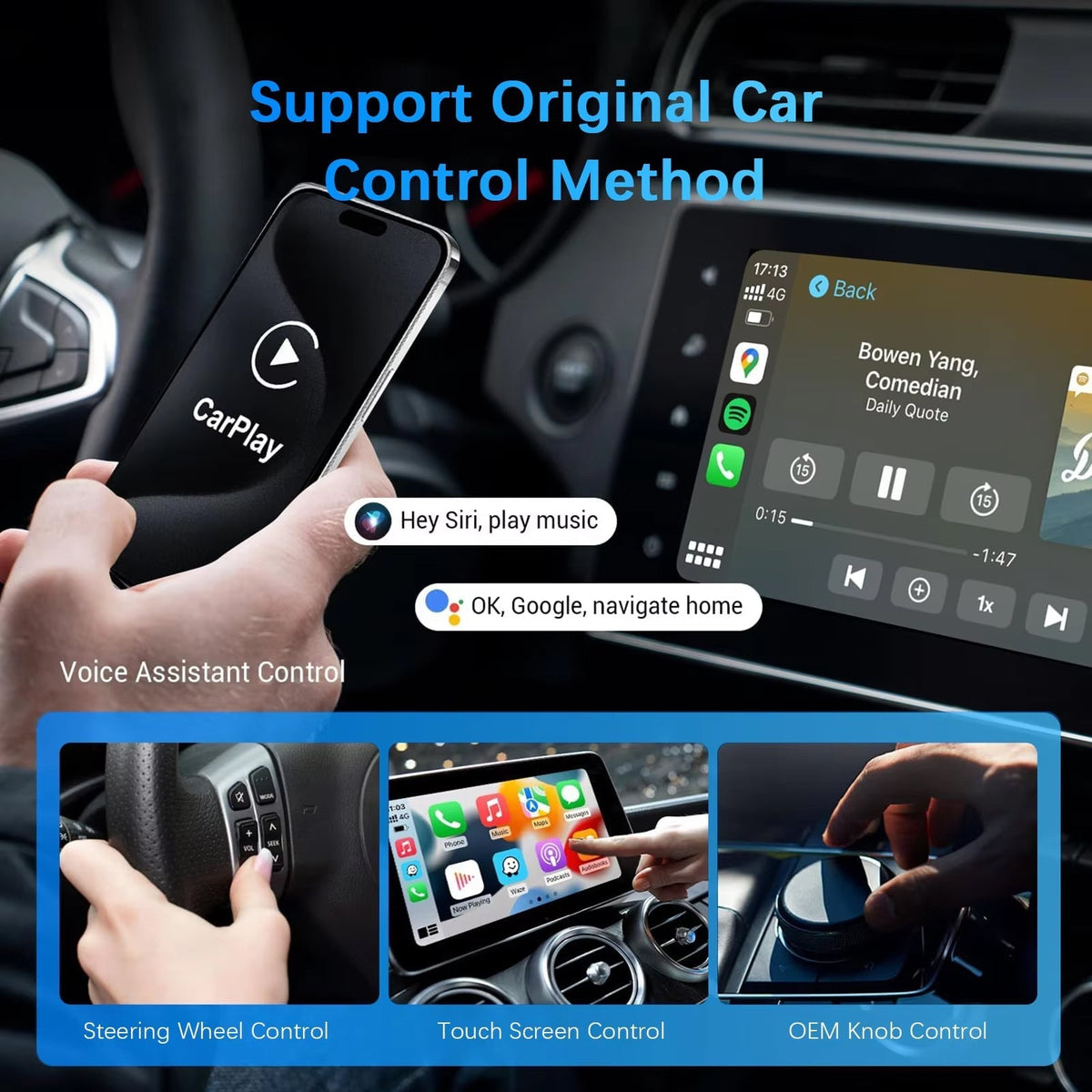 RoadyCast Wireless CarPlay Adapter wireless connection