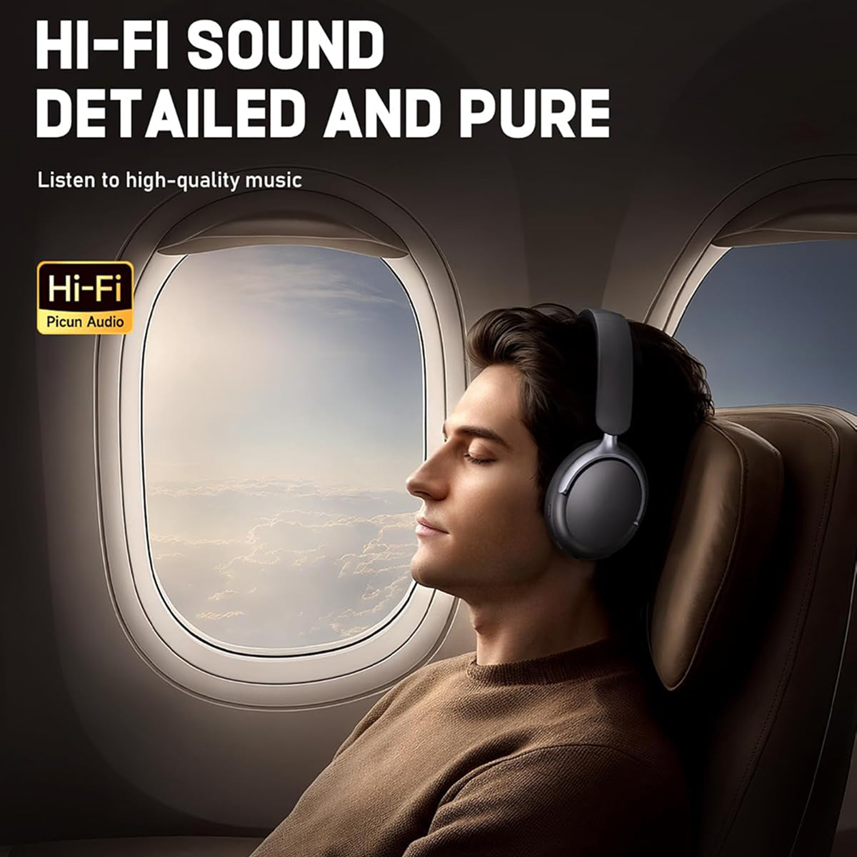 SilentBeat ANC Headphones protein leather ear cups