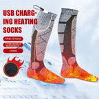 SkiHeati Heated Ski Socks calf battery pocket