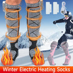 SkiHeati Heated Ski Socks full-length design