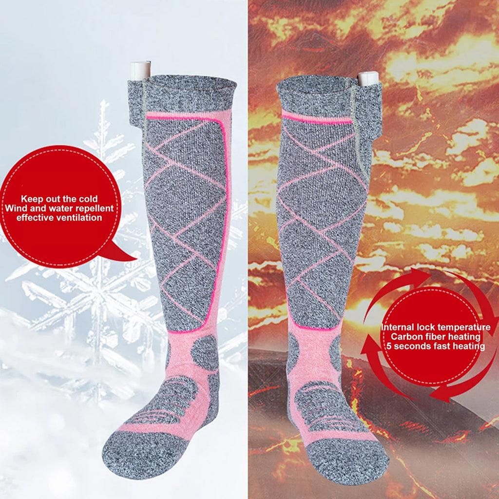 SkiHeati Heated Ski Socks outdoor winter use
