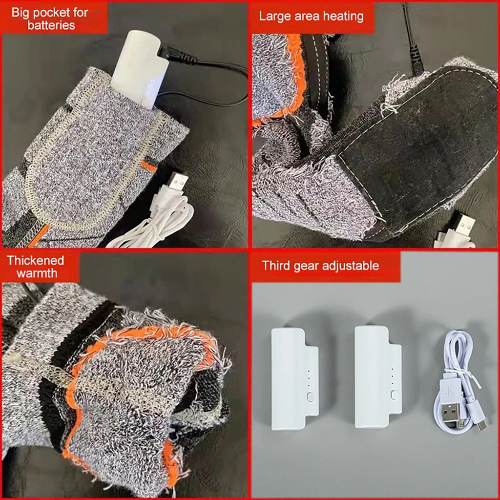 SkiHeati Heated Ski Socks package contents