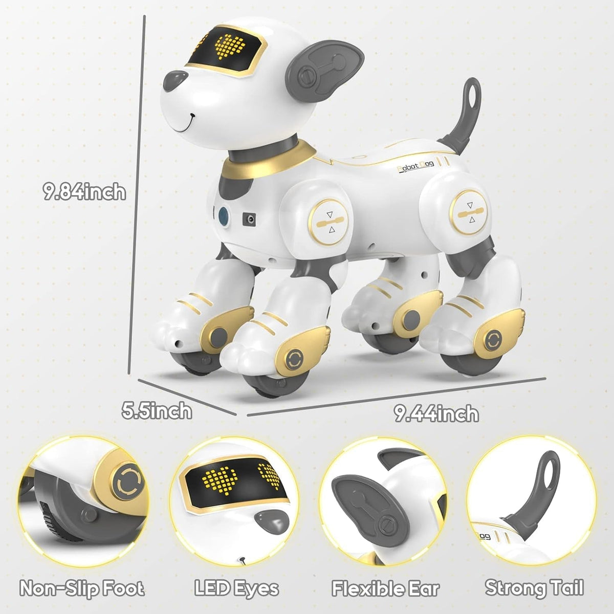 SnibBoxi Robot Dog Toy dance mode