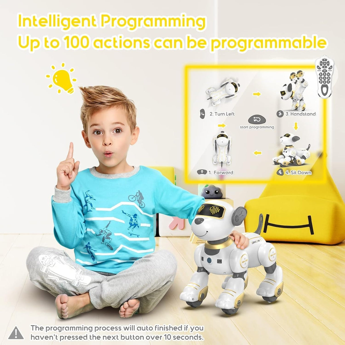 SnibBoxi Robot Dog Toy touch response