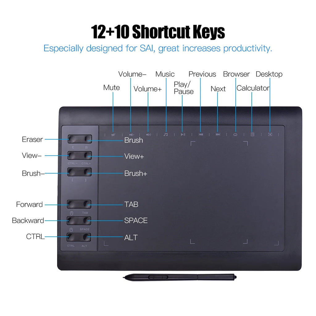 TabPenca Drawing Tablet graphics tablet