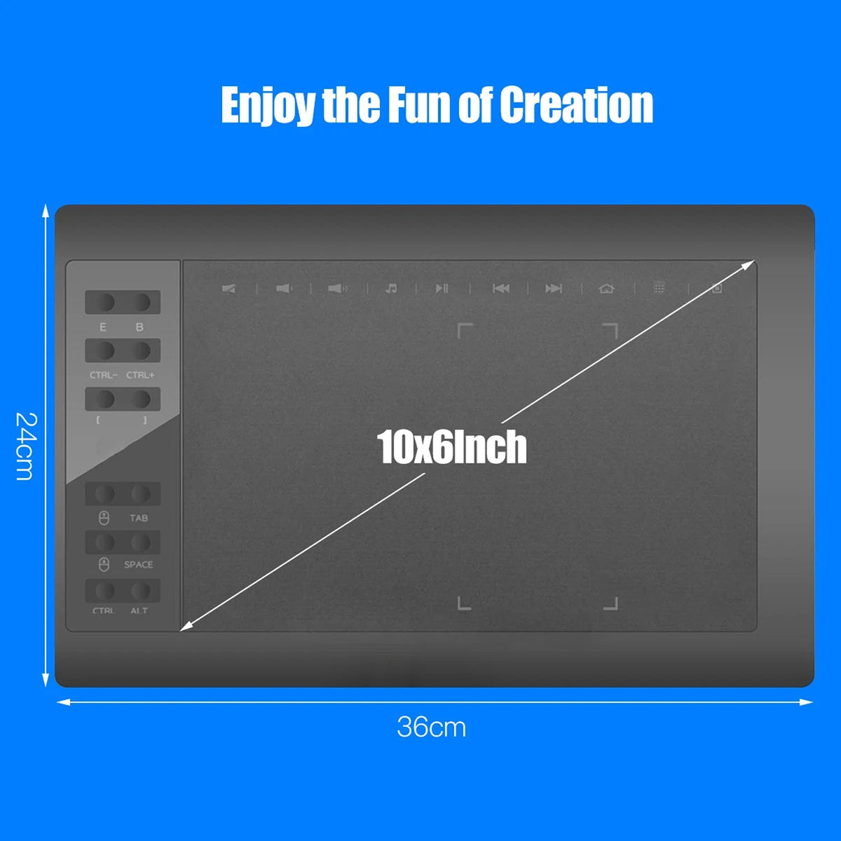 TabPenca Drawing Tablet slim design