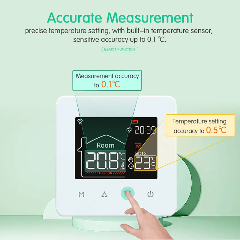 TempiWave Smart WiFi Thermostat wall mounted