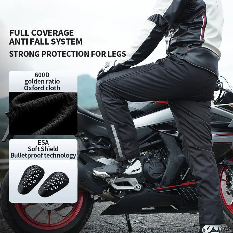 TherriVox Heated Motorcycle Pants close-up view