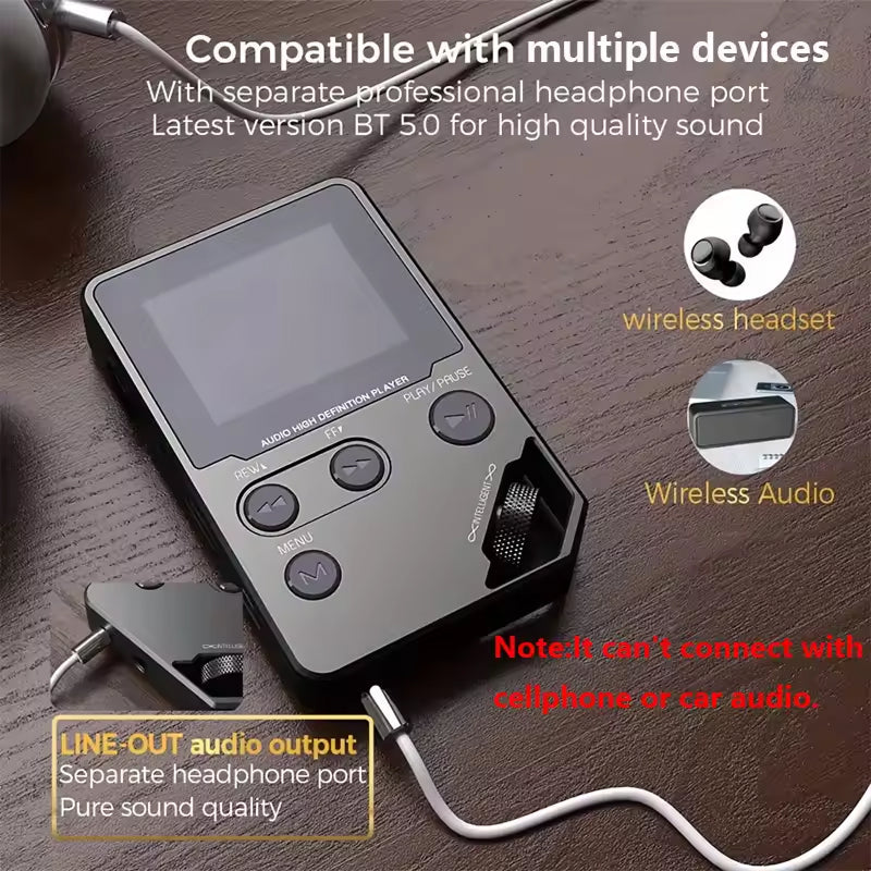TuneZimp MP3 Player tactile button controls