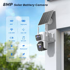 VexLumax Solar Security Camera dual-lens camera unit