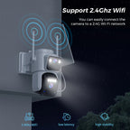VexLumax Solar Security Camera outdoor setup