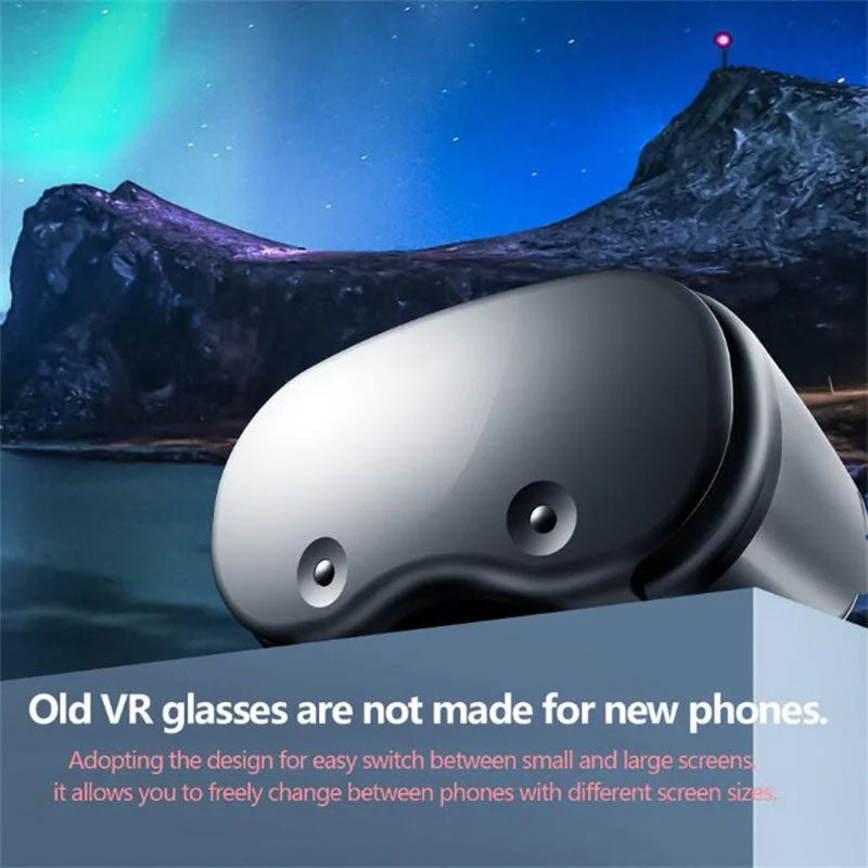 VisorXki VR Headset 120 degree wide-angle view
