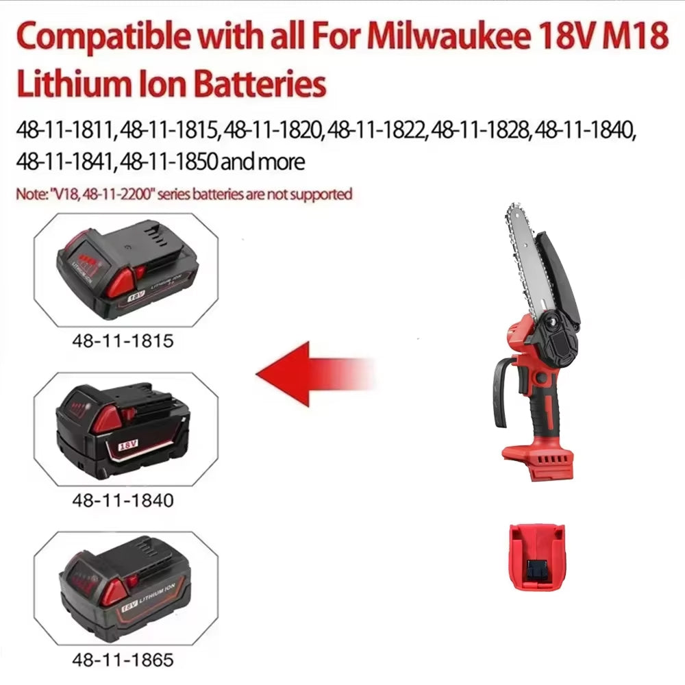Voltevyx Cordless Chainsaw in action
