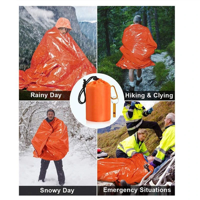 WrapNaxie Emergency Sleeping Bag heat-reflecting interior