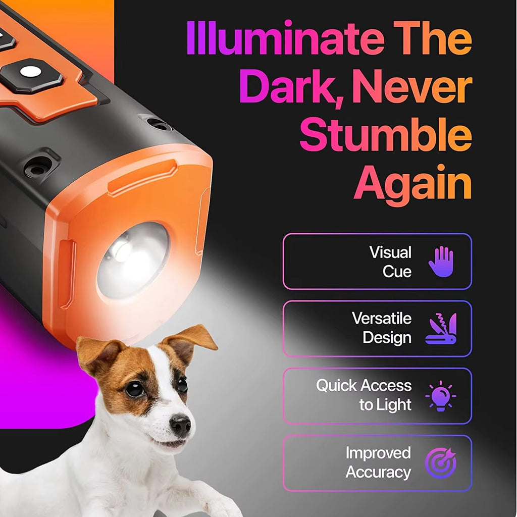 WufuNiko Ultrasonic Dog Deterrent in use