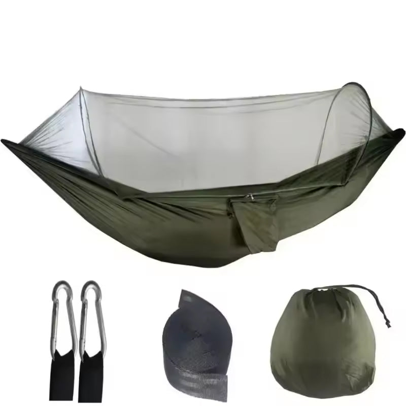 ZenSlopa Camping Hammock with pop-up mosquito net